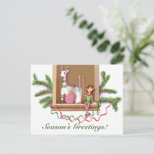 Kerstfeestdag Kaart (Staand voorkant)