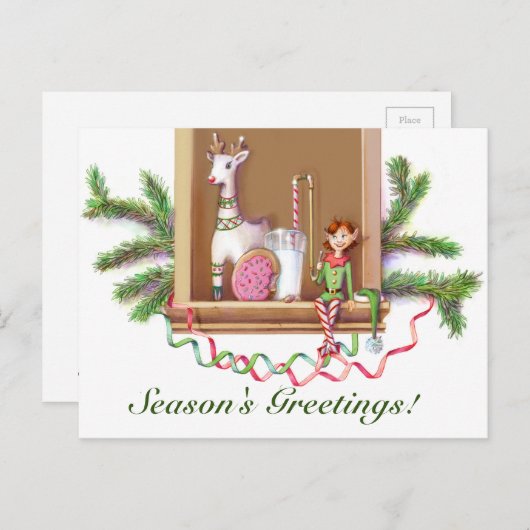 Kerstfeestdag Kaart (Voorkant / Achterkant)