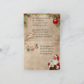 Kerstfeestdag Kaart (Binnen)