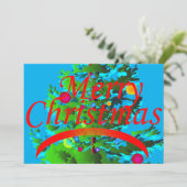 kerstfeestdag kaart (Staand voorkant)