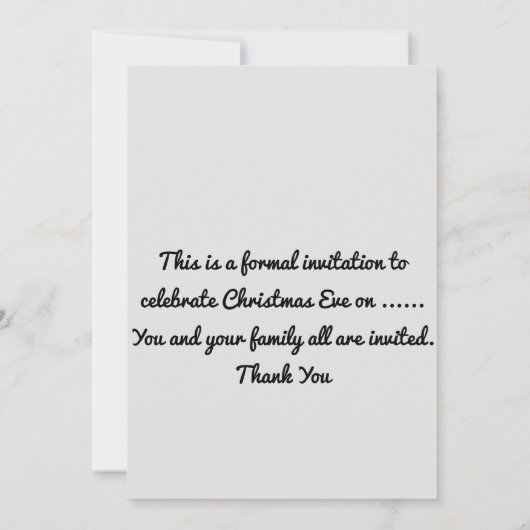 kerstfeestdag kaart (Achterkant)