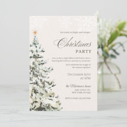 Kerstfeestdag Kaart (Staand voorkant)