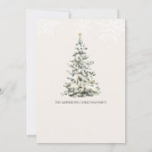 Kerstfeestdag Kaart (Achterkant)