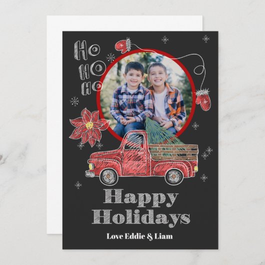 Kerstfeestdag Kaart (Voorkant / Achterkant)