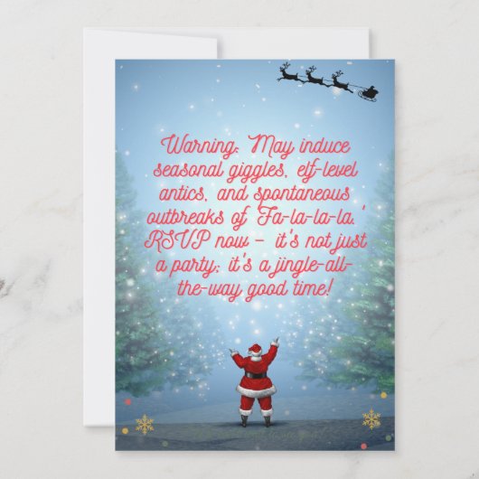 Kerstfeestdag Kaart (Achterkant)