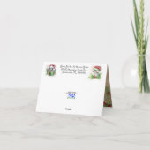 kerstfeestdag kaart (Achterkant)