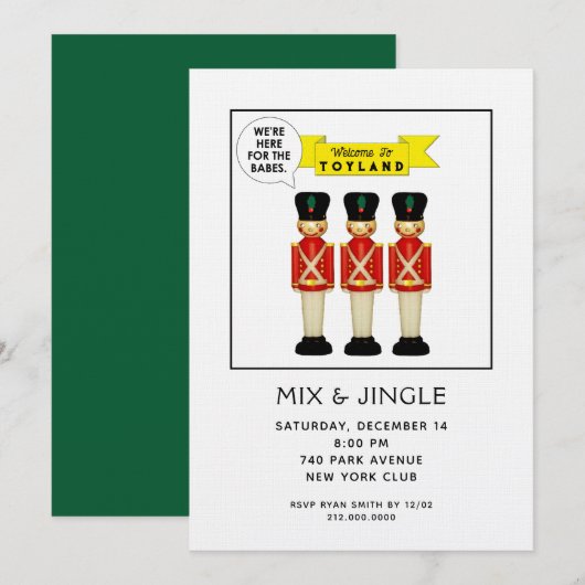 Kerstfeestdag Kaart (Voorkant / Achterkant)