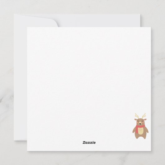 Kerstfeestdag Kaart (Achterkant)