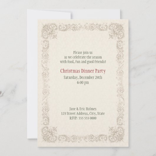  kerstfeestdag kaart (Achterkant)