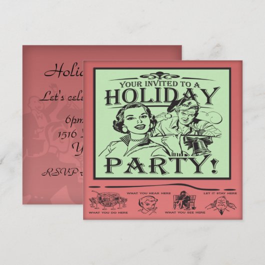 Kerstfeestdag Kaart (Voorkant / Achterkant)