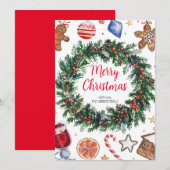 kerstfeestdag Kaart (Voorkant / Achterkant)