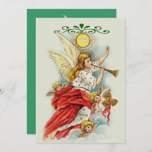 kerstfeestdag kaart (Voorkant / Achterkant)