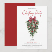 kerstfeestdag kaart (Voorkant / Achterkant)