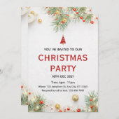 Kerstfeestdag Kaart (Voorkant / Achterkant)