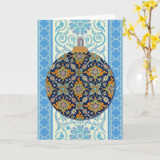  kerstfeestdag kaart (Gele Bloem)