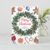 kerstfeestdag Kaart (Staand voorkant)