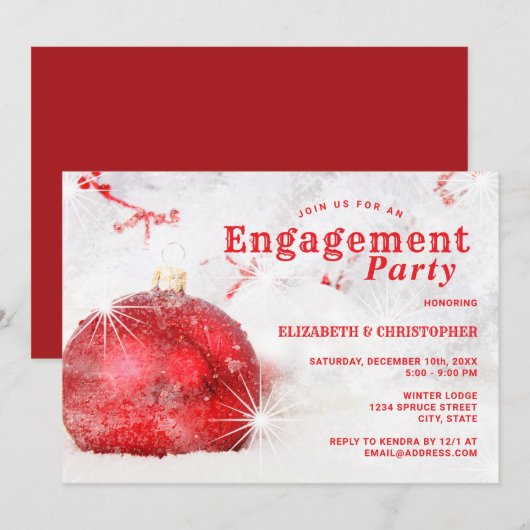 kerstfeestdag kaart (Voorkant / Achterkant)