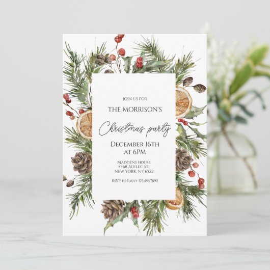 Kerstfeestdag Kaart (Staand voorkant)