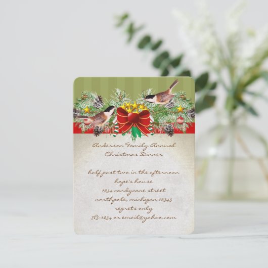  kerstfeestdag kaart (Staand voorkant)