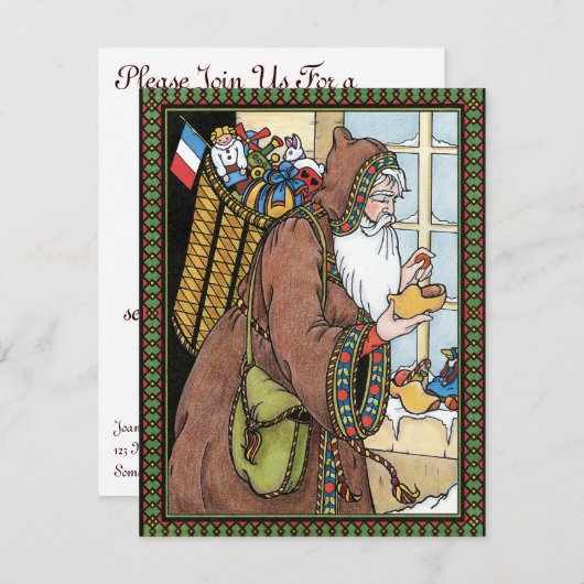  kerstfeestdag kaart (Voorkant / Achterkant)