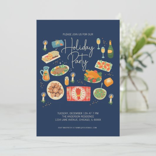 kerstfeestdag kaart (Staand voorkant)