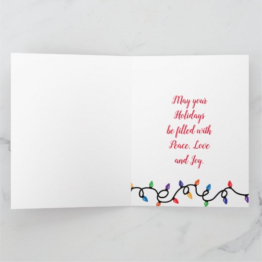  kerstfeestdag kaart (Binnen)