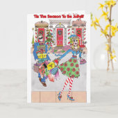 kerstfeestdag kaart (Gele Bloem)