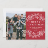 kerstfeestdag Kaart - Berry (Voorkant)