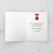 kerstfeestdag Kaart met carrousel Horse Holiday (Binnen)