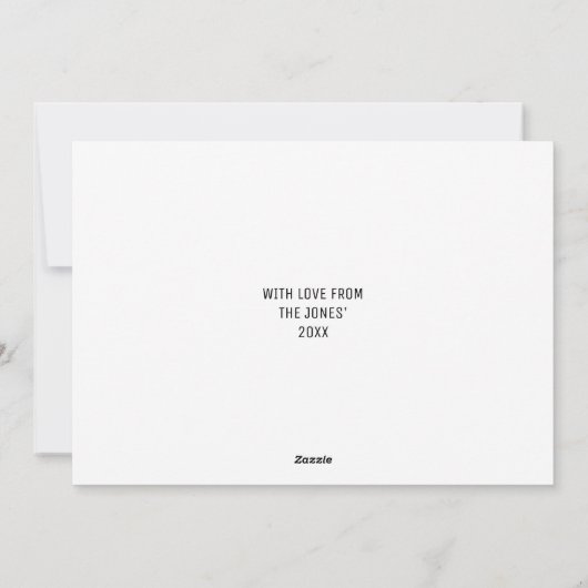 Kerstfeestdag Kaart van Pug Dog (Achterkant)