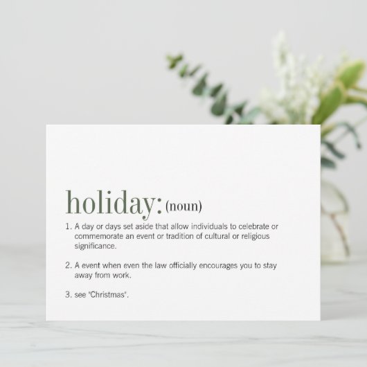 kerstfeestdag Kaart voor kerstfeestdag (Staand voorkant)