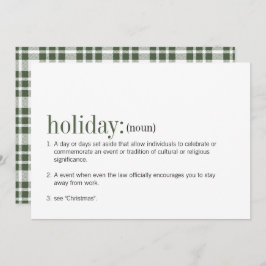 kerstfeestdag Kaart voor kerstfeestdag