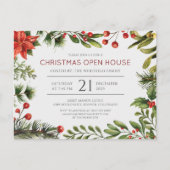 Kerstfeestdag Kantoor Uitnodiging Briefkaart (Voorkant)