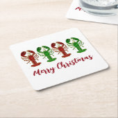 Kerstfeestdag Kartonnen Onderzetters (Schuin)