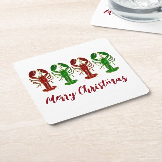 Kerstfeestdag Kartonnen Onderzetters (Schuin)