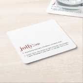 kerstfeestdag kartonnen onderzetters (Schuin)