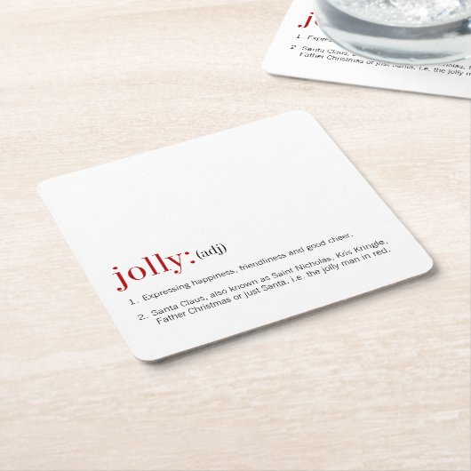 kerstfeestdag kartonnen onderzetters (Schuin)