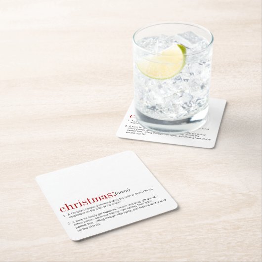 Kerstfeestdag Kartonnen Onderzetters (Insitu)