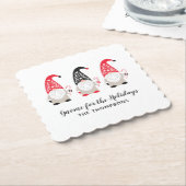 Kerstfeestdag Kartonnen Onderzetters (Gebogen)