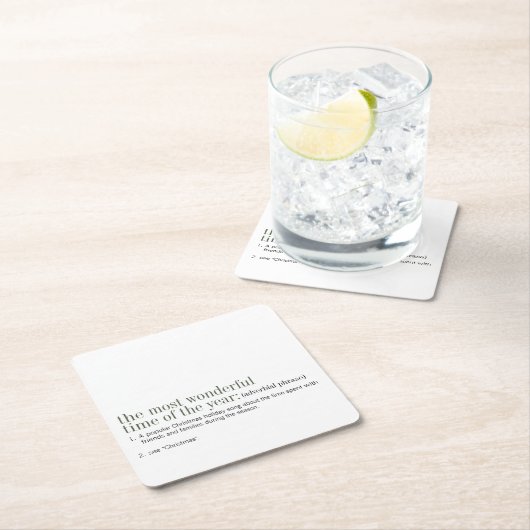 Kerstfeestdag Kartonnen Onderzetters (Insitu)