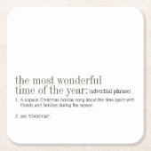 Kerstfeestdag Kartonnen Onderzetters (Voorkant)