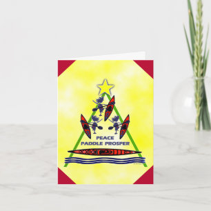 Kerstfeestdag Kayak-kaart Feestdagen Kaart