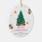 Kerstfeestdag Keramisch Ornament (Rechts)