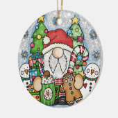 kerstfeestdag keramisch ornament (Links)