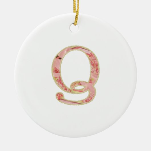 kerstfeestdag keramisch ornament (Voorkant)