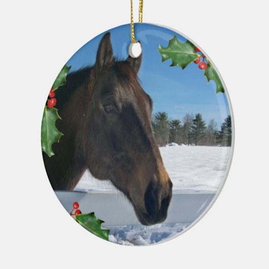 kerstfeestdag keramisch ornament (Links)