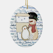 Kerstfeestdag Keramisch Ornament (Rechts)