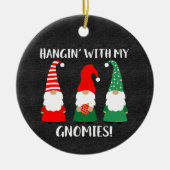 kerstfeestdag keramisch ornament (Voorkant)