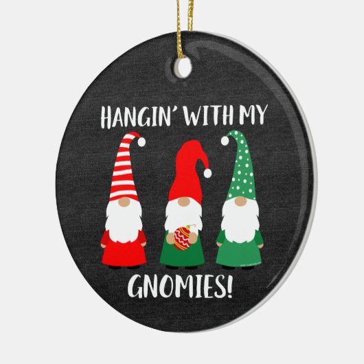 kerstfeestdag keramisch ornament (Links)