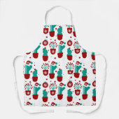 Kerstfeestdag kerst met kerst schort (Voorkant)